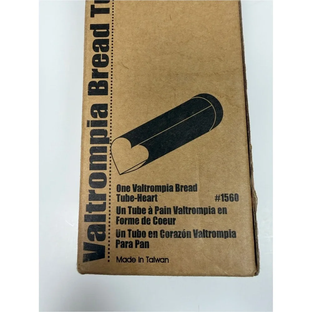 New Pampered Chef Valtrompia Bread Tube Heart Shape Stainless Steel Baking Mold